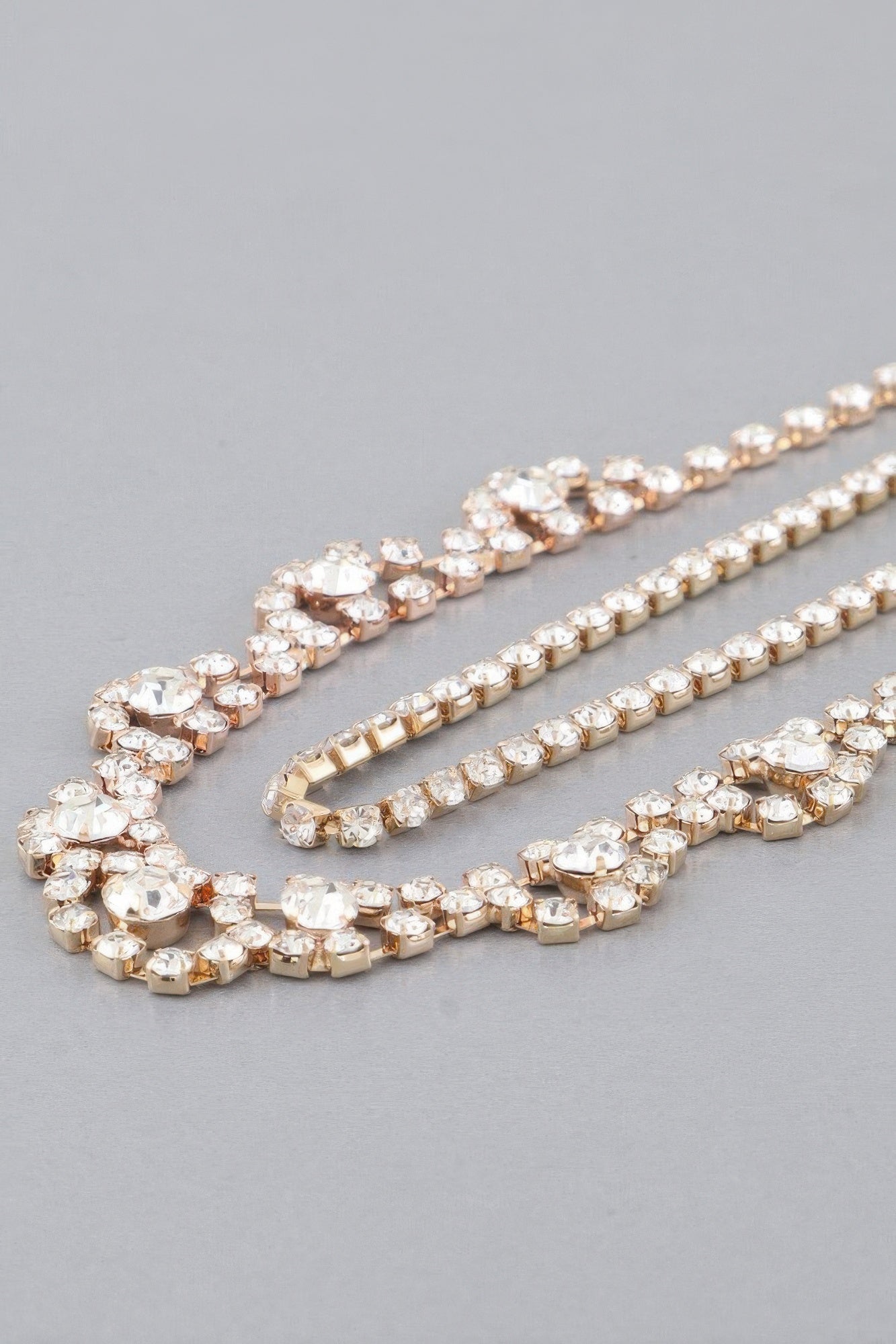 Bejeweled Curtain Drop Ballgown Necklace