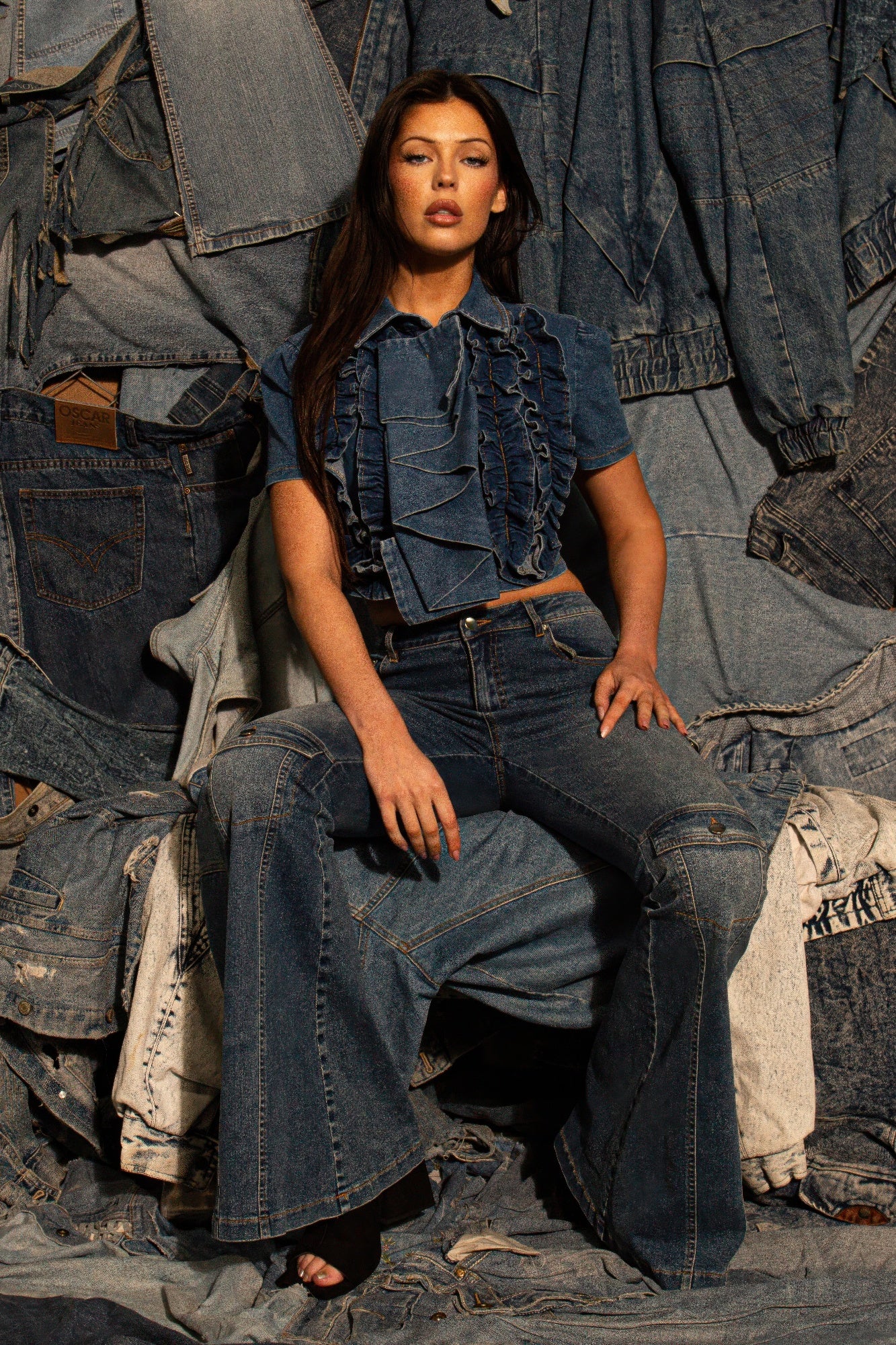 Signal Flare High-rise Panel Jeans