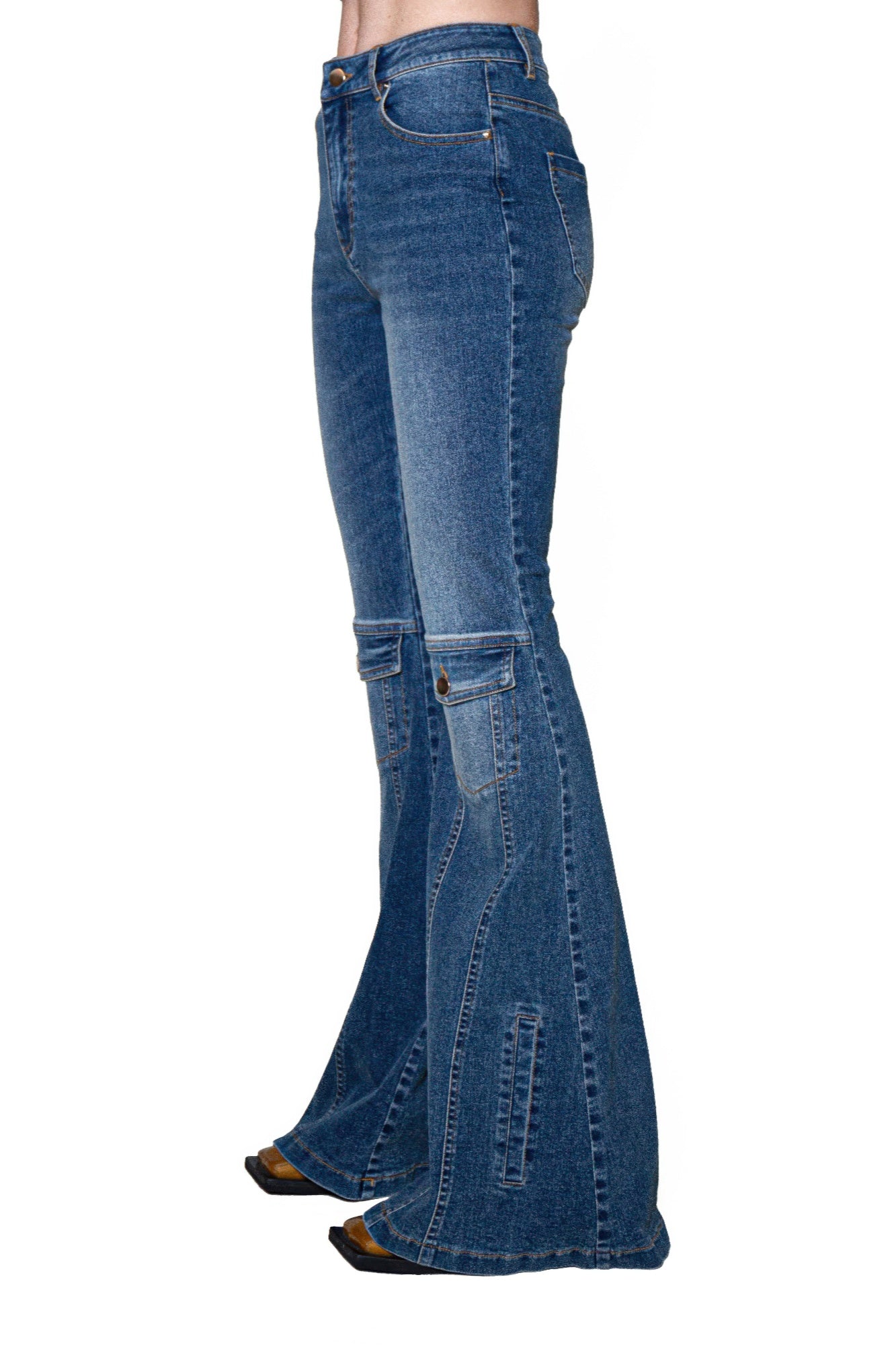 Signal Flare High-rise Panel Jeans