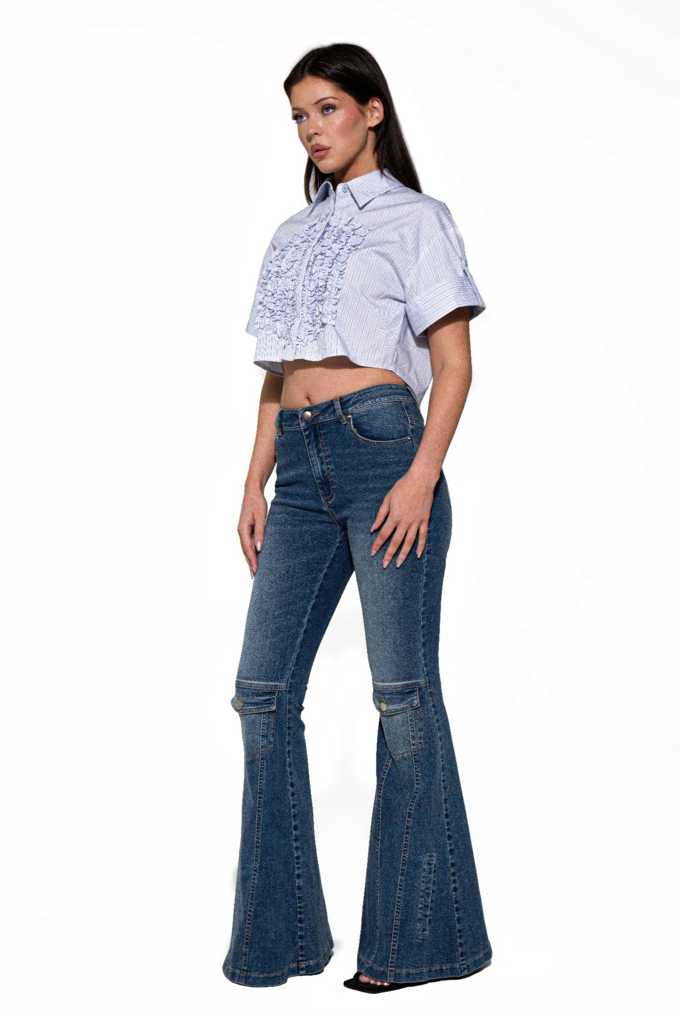 Signal Flare High-rise Panel Jeans