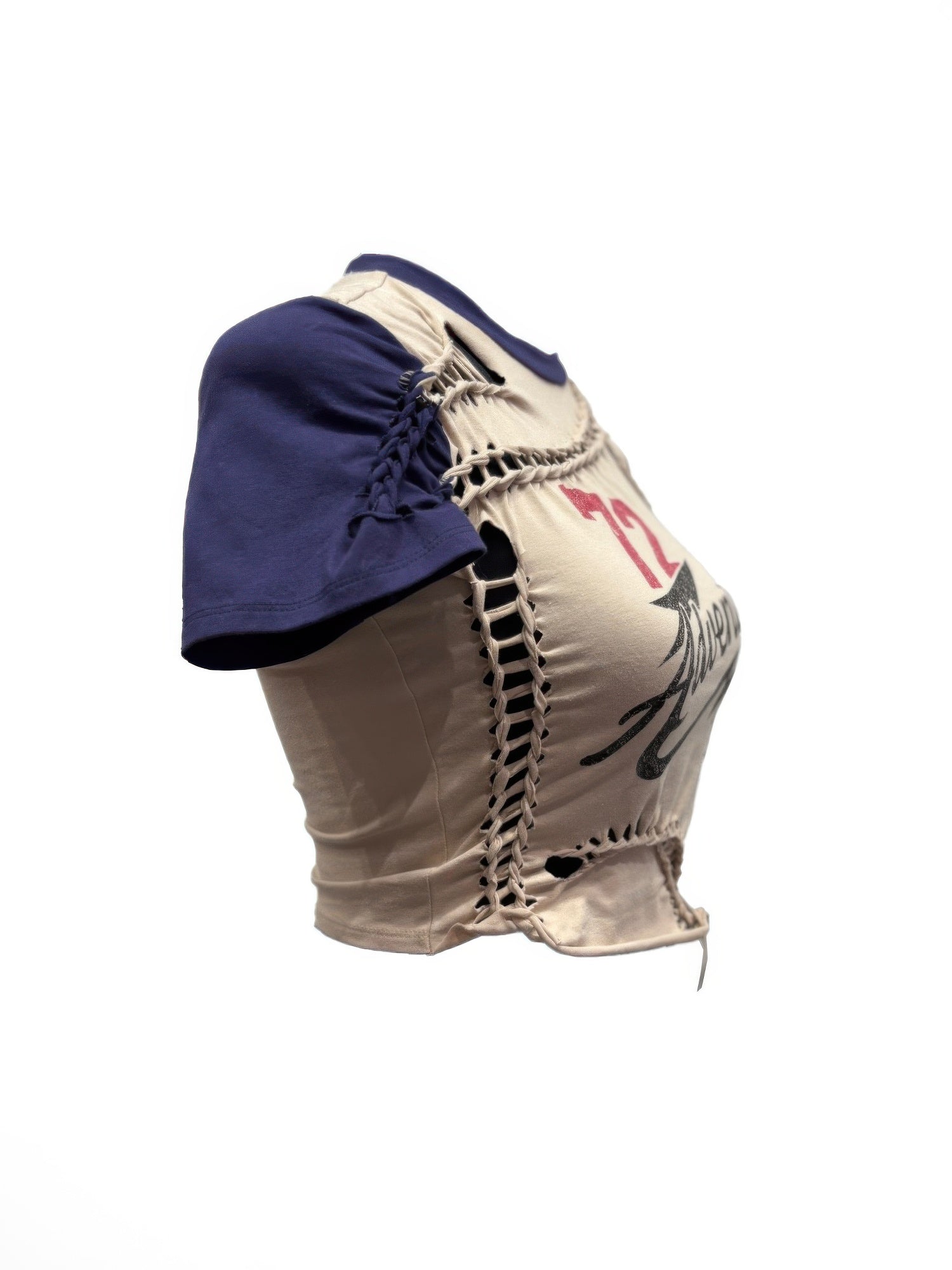 Varsity Renegade Lace-up Graphic Tee