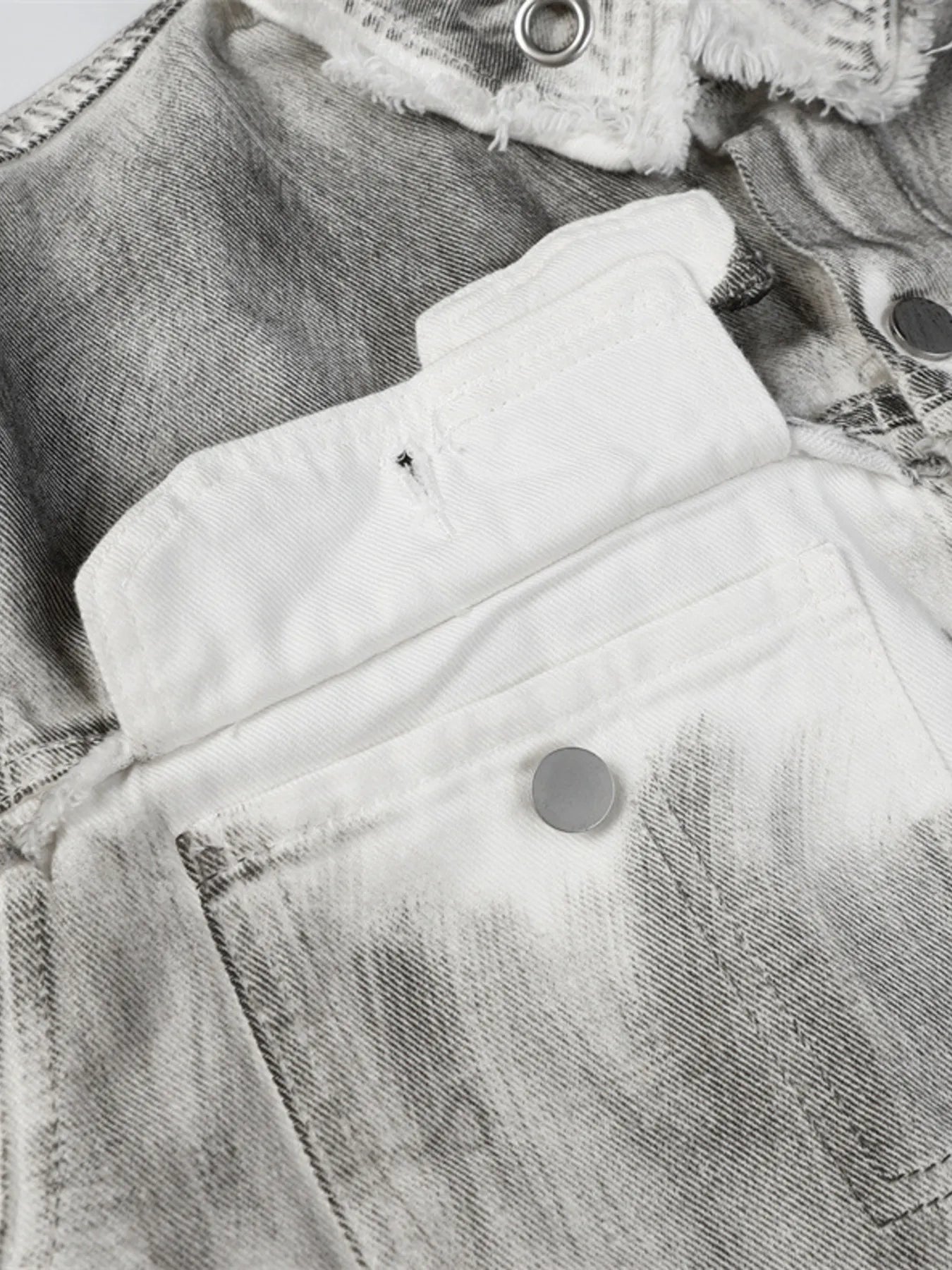 Men's Plus Size Wash Button Up Long Sleeve Denim Jacket