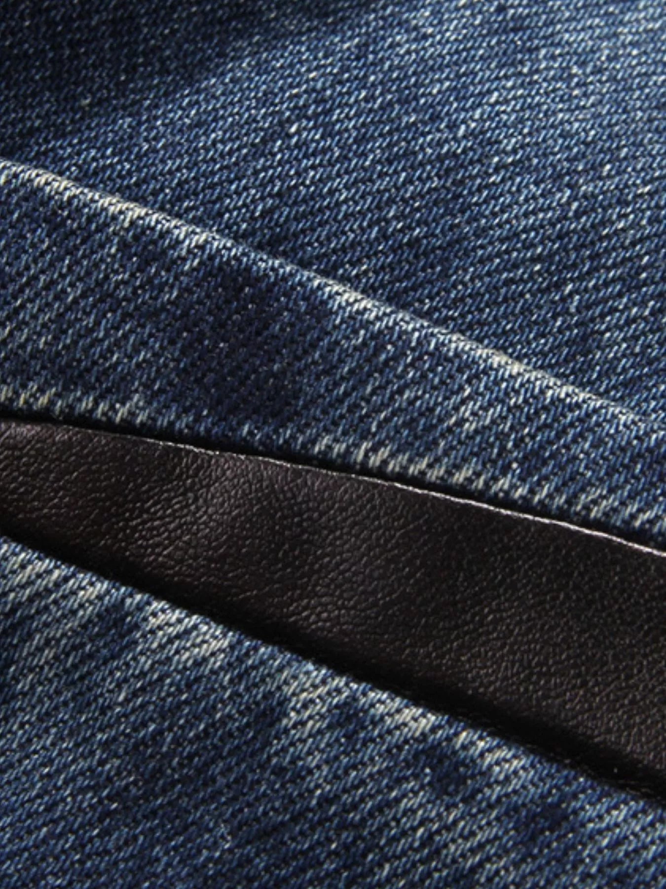 Men's Plus Size Lapel Collar Button Up Denim Blazer