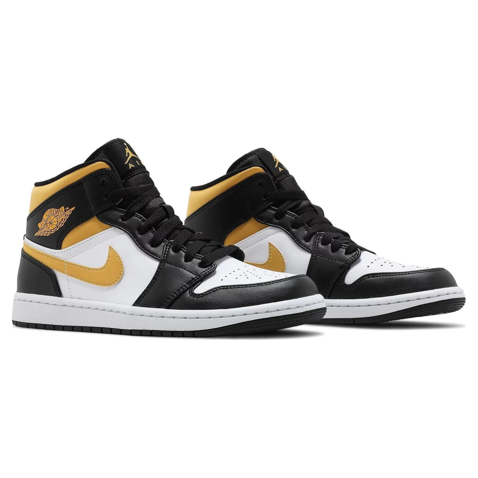 Air Jordan 1 Mid White Pollen Black (Preschool)