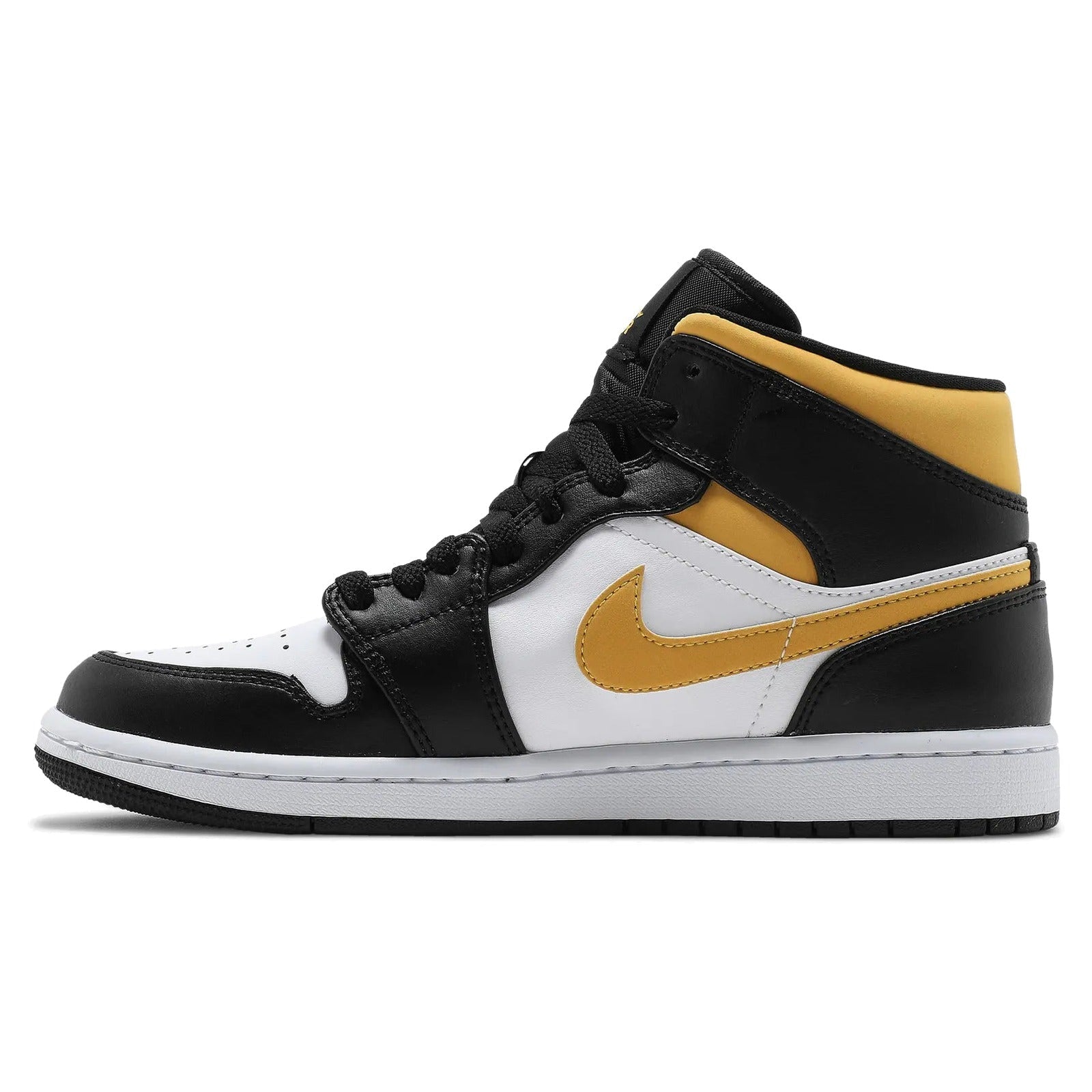 Air Jordan 1 Mid White Pollen Black (Preschool)