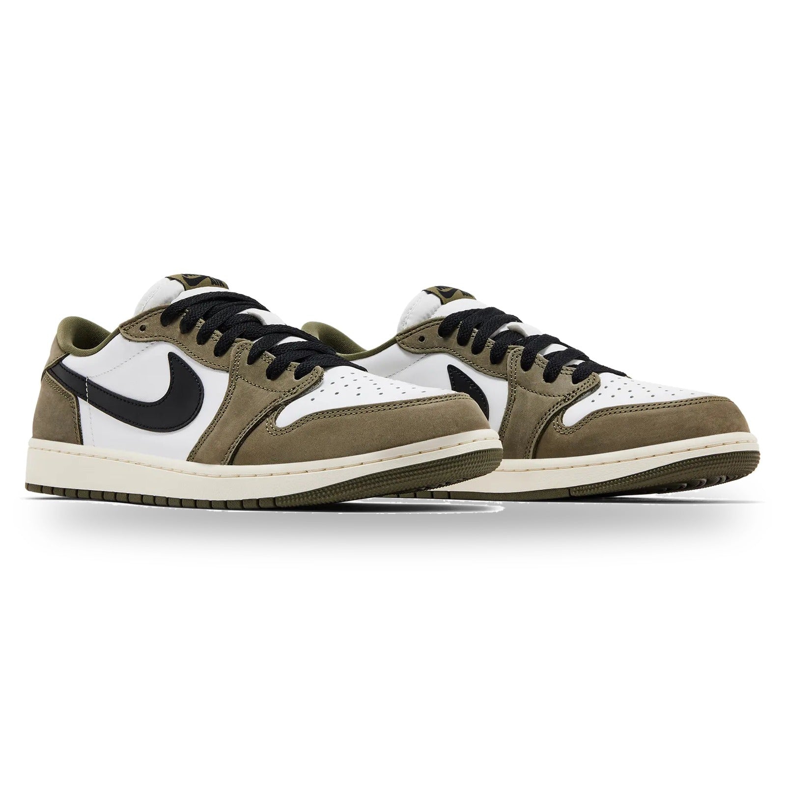 Air Jordan 1 Retro Low Medium Olive Summit White Sail Black