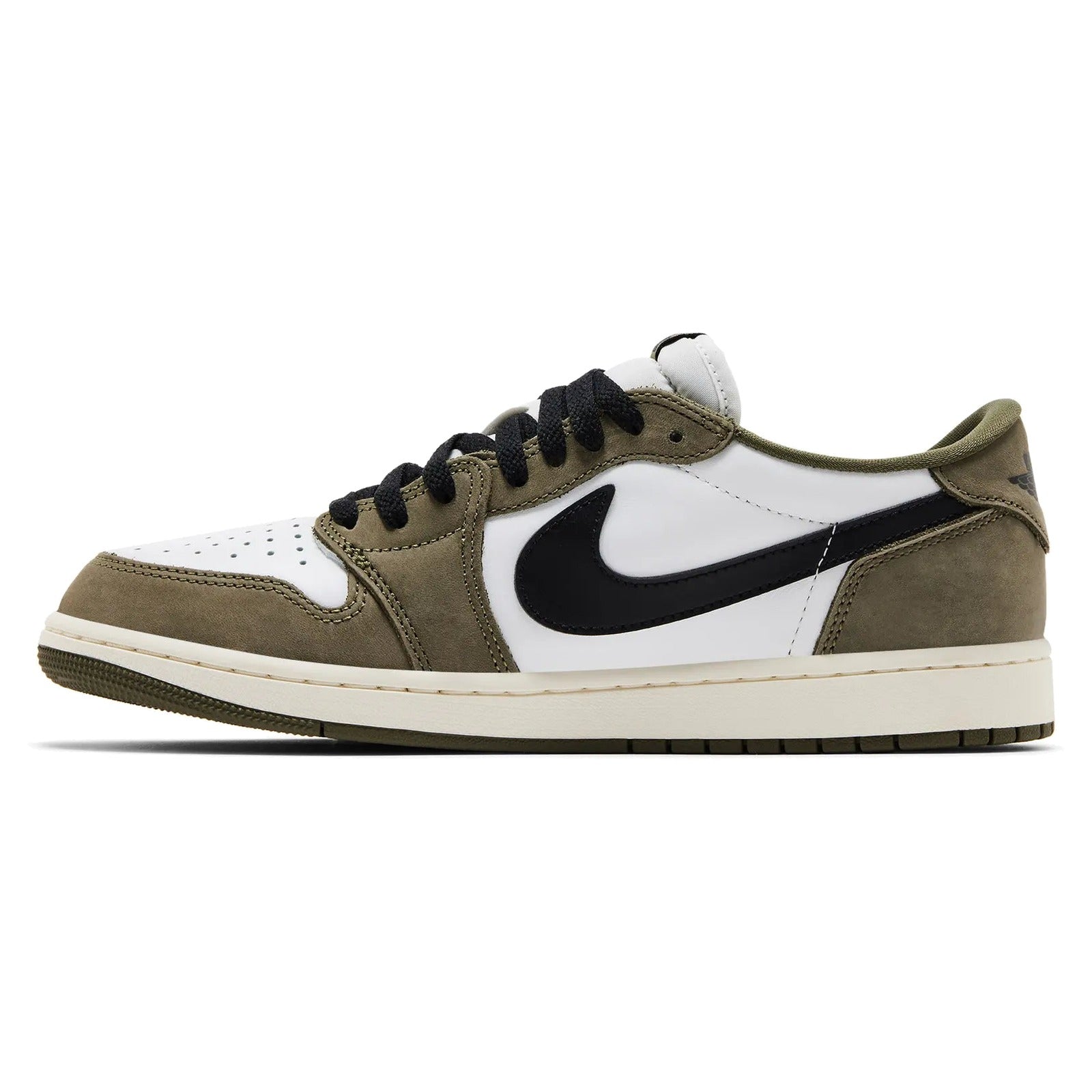 Air Jordan 1 Retro Low Medium Olive Summit White Sail Black