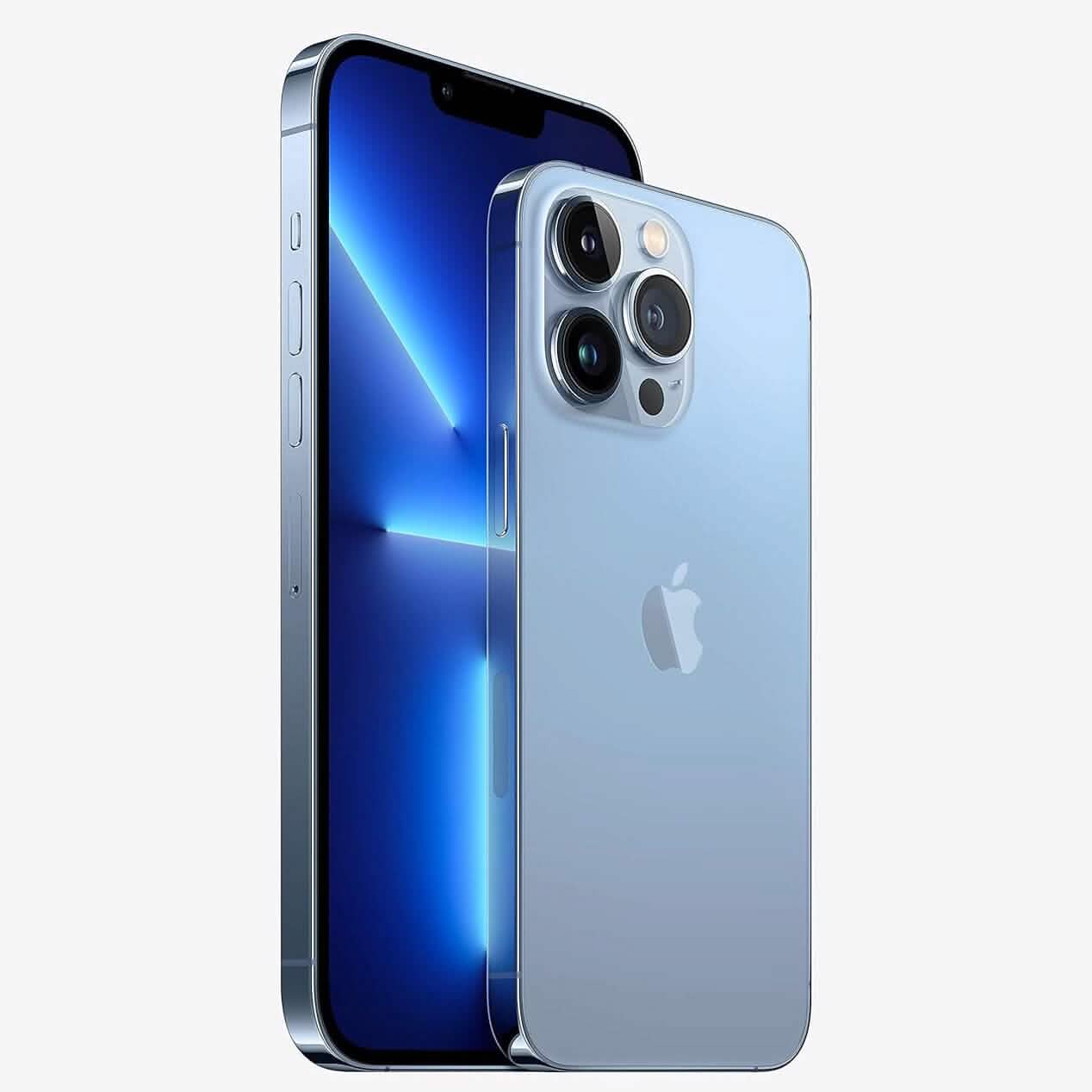 Apple iPhone 13 Pro Max, 256GB, Sierra Blue - Unlocked  (Refurbished)