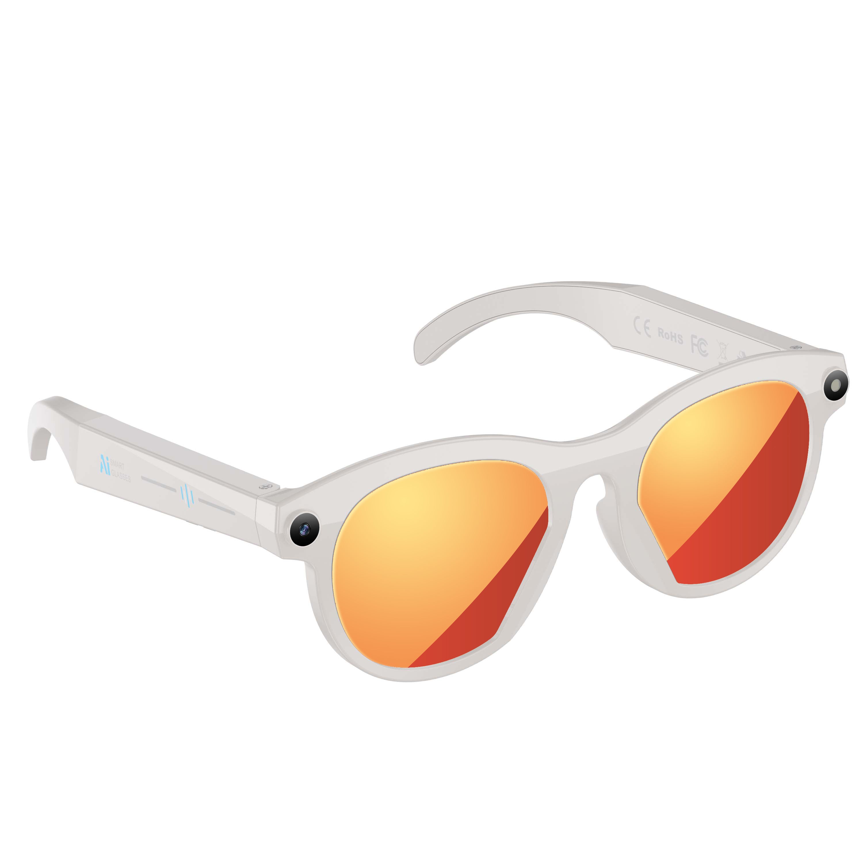 2MP AI Smart Glasses With Camera  Bluetooth Sunglasses For Music Calling Translation M88