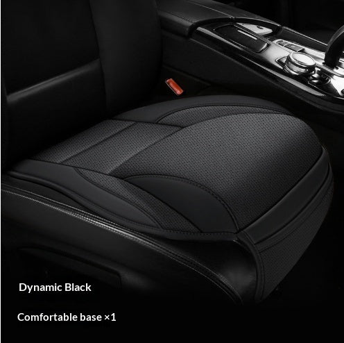 Five-Seat Universal Full-Leather Car Seat Covers With Lumbar Support