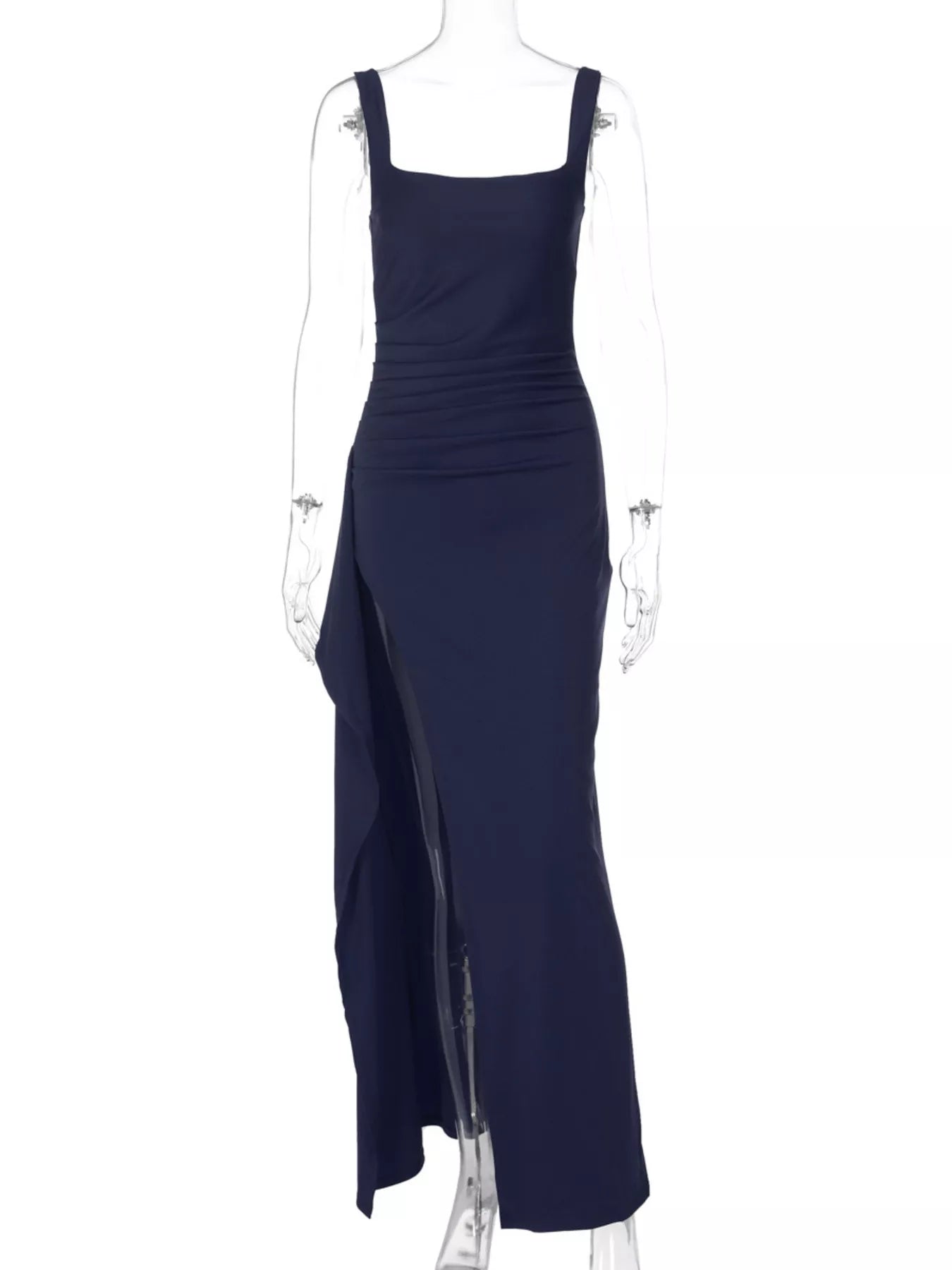 Slit Square Neck Maxi Dress