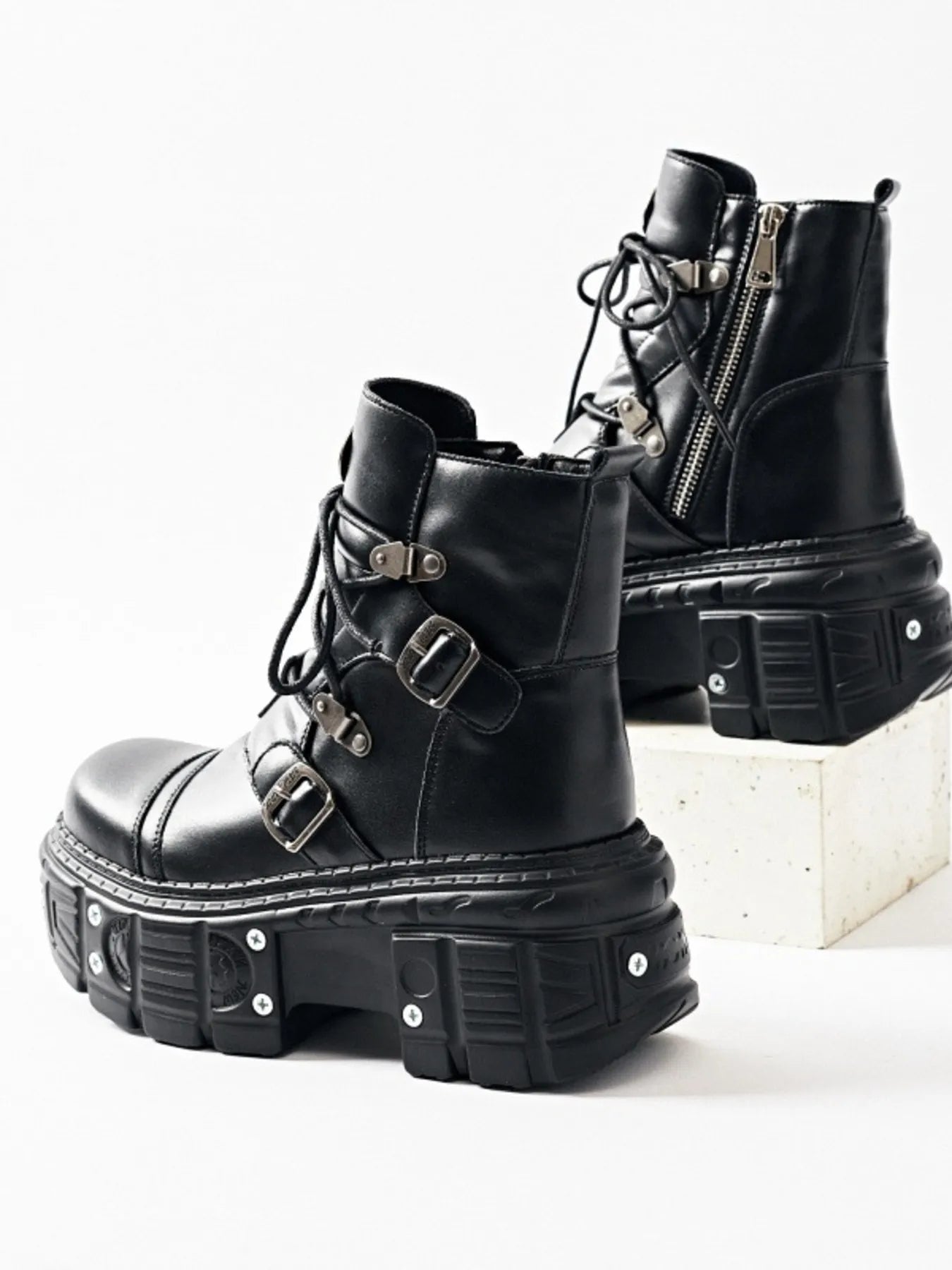 Lace Up Platform Boots