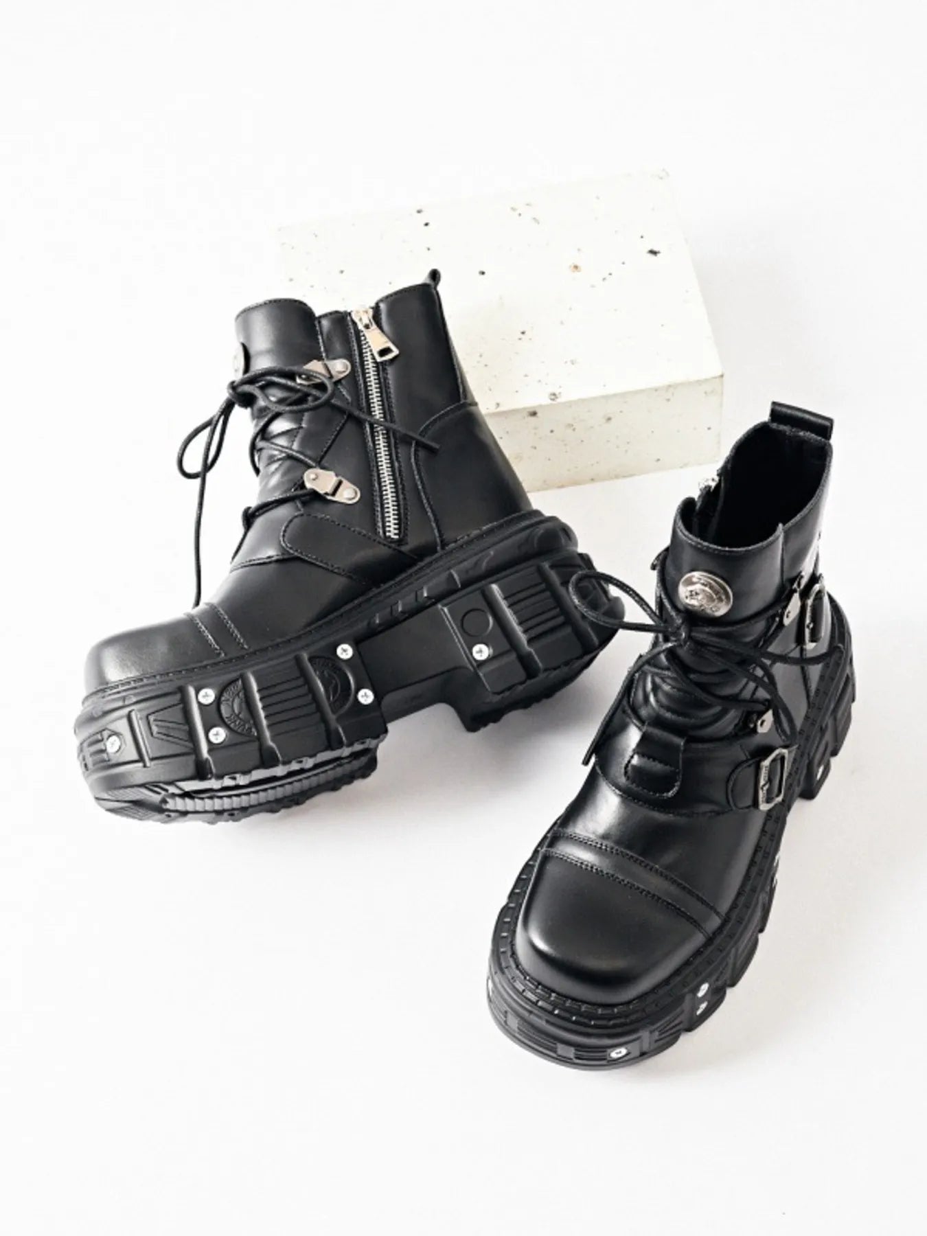 Lace Up Platform Boots