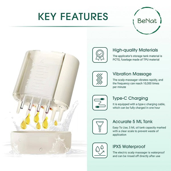 Electric Oil Applicator and Vibration Scalp Massag