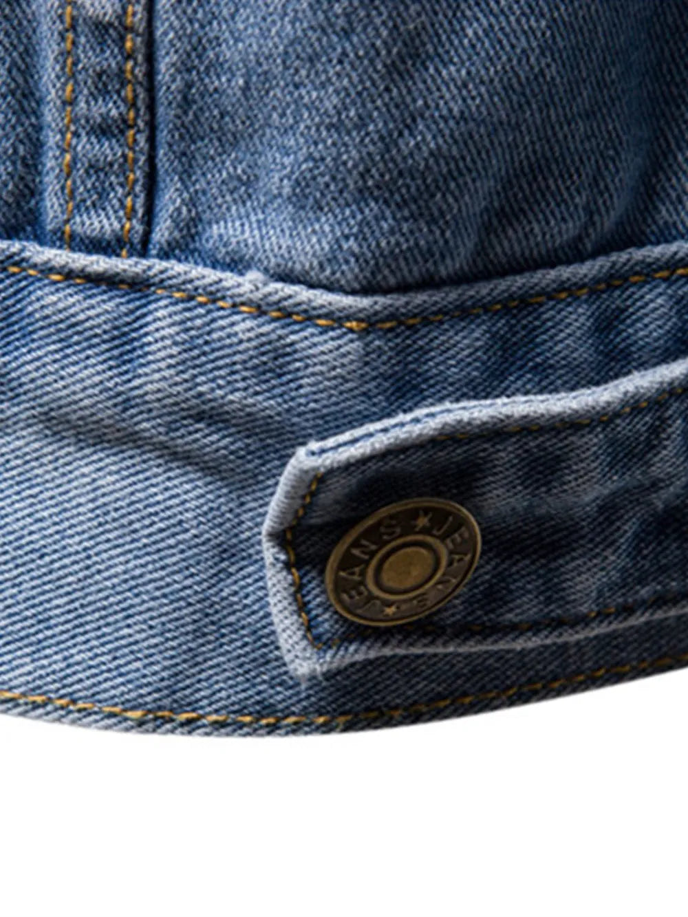 Men's Button Down Long Sleeve Denim Jacket