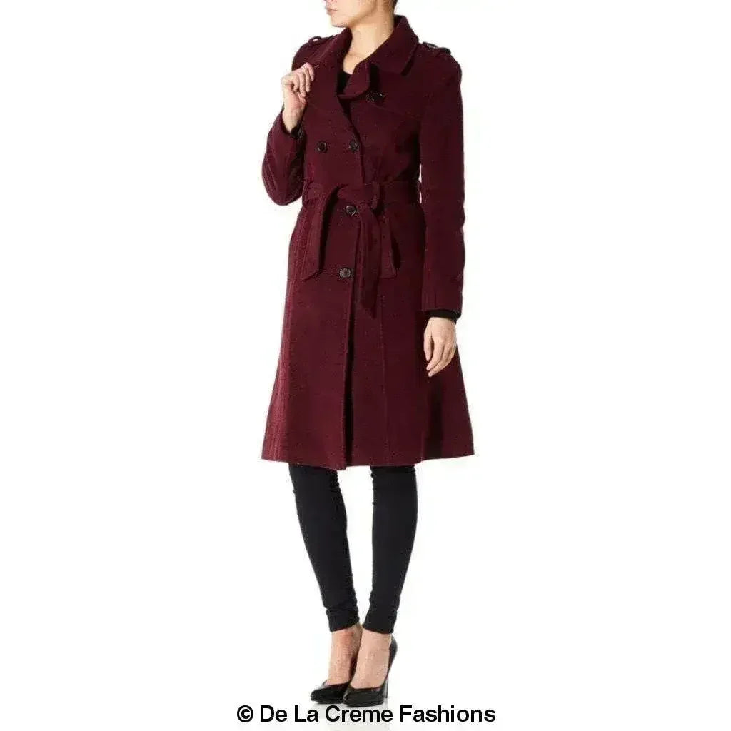 Wool Cashmere Military Coat - British Made | Femstylo