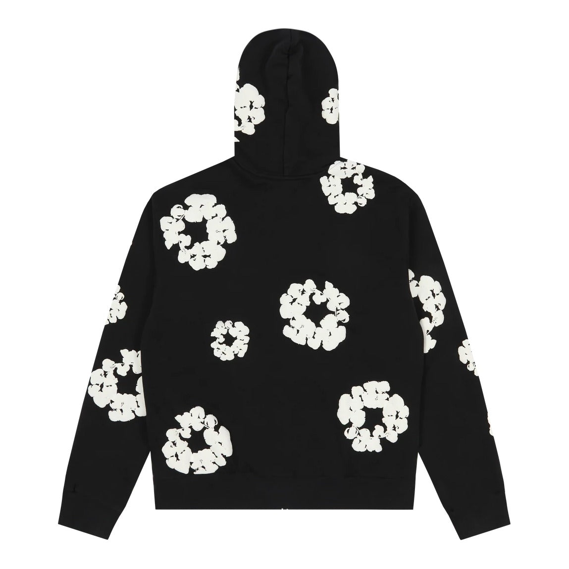 Denim Tears Cotton Wreath Zip Hoodie Black