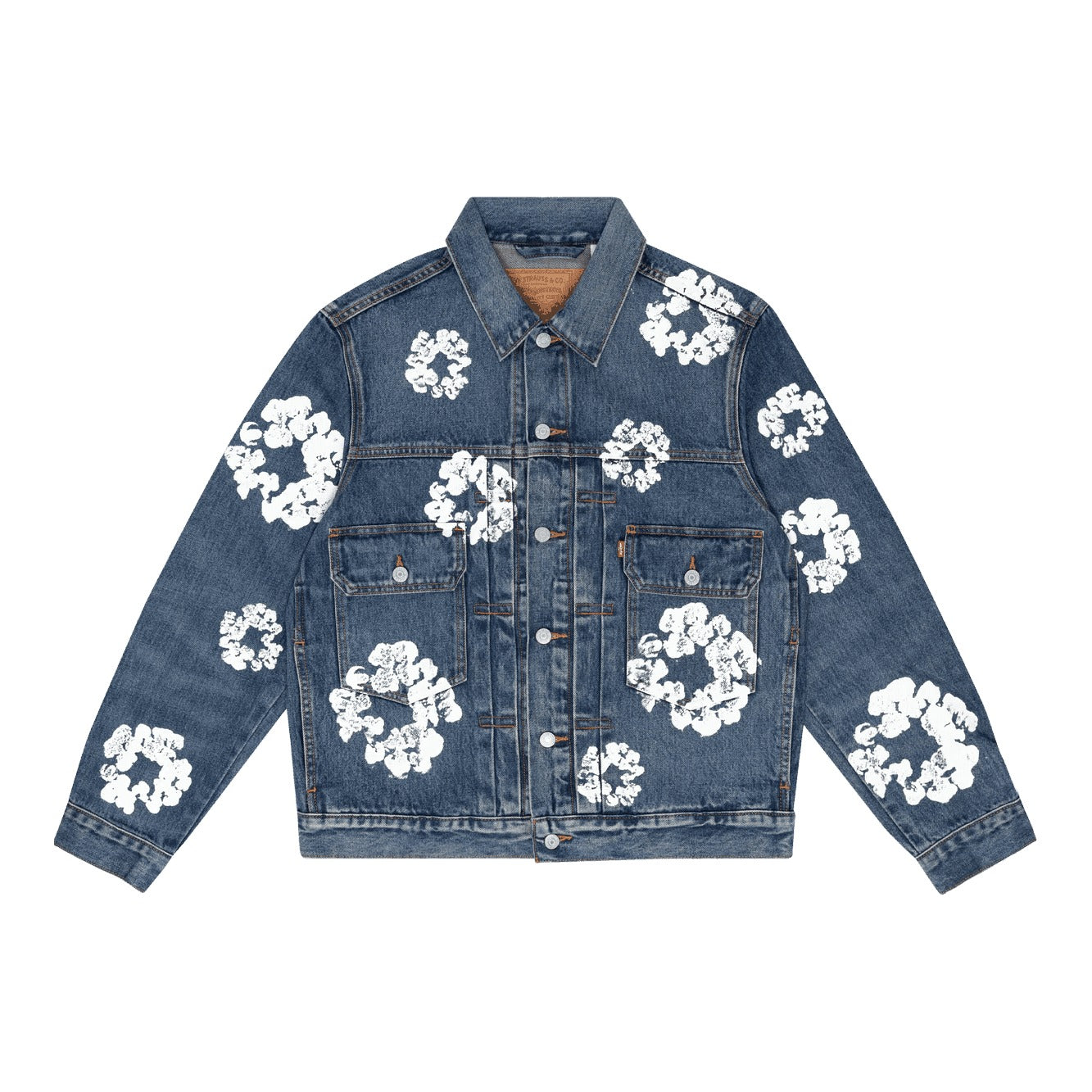 Denim Tears x Levi's Wreath Jean Jacket Dark Wash