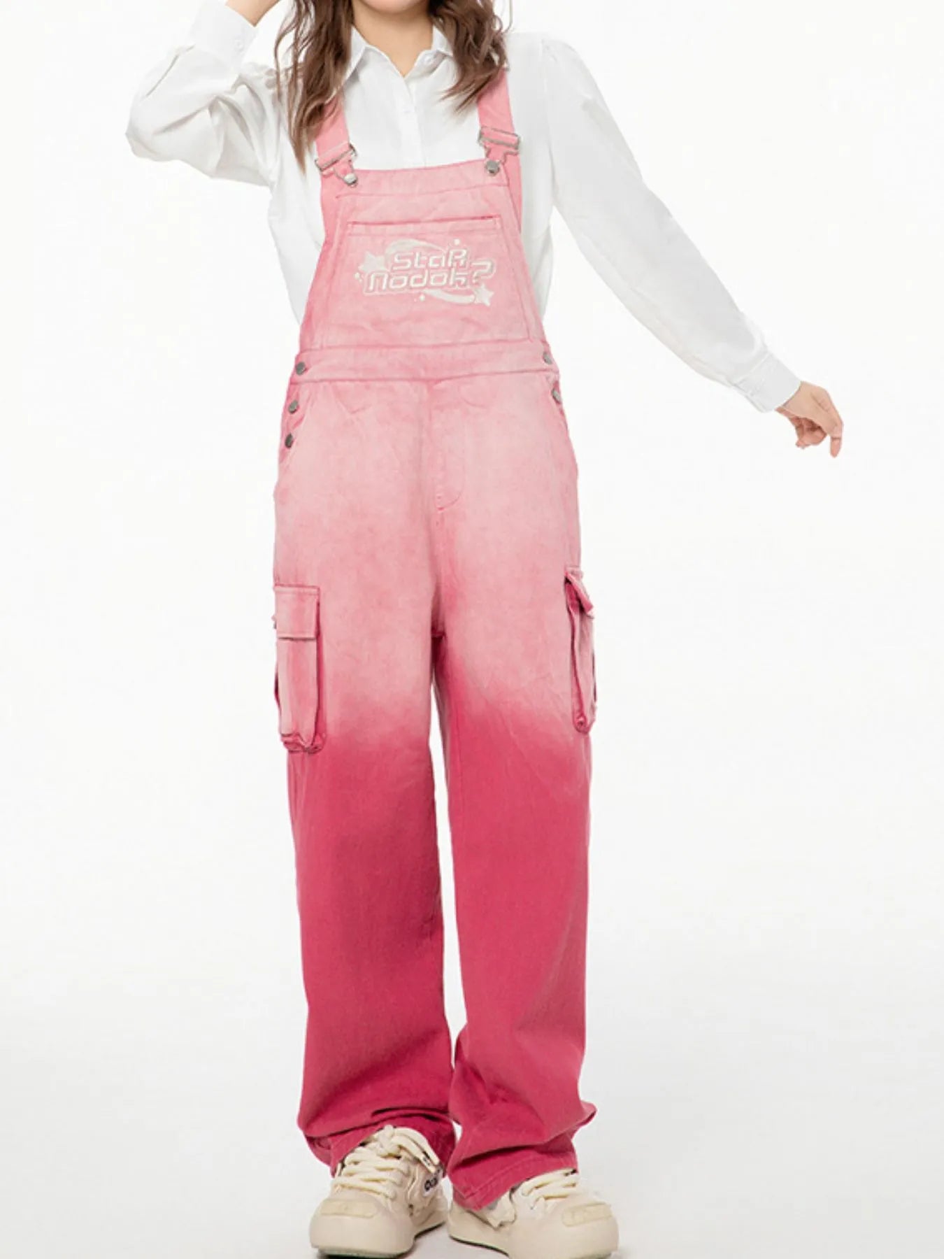 Gradient Wide Leg Overalls