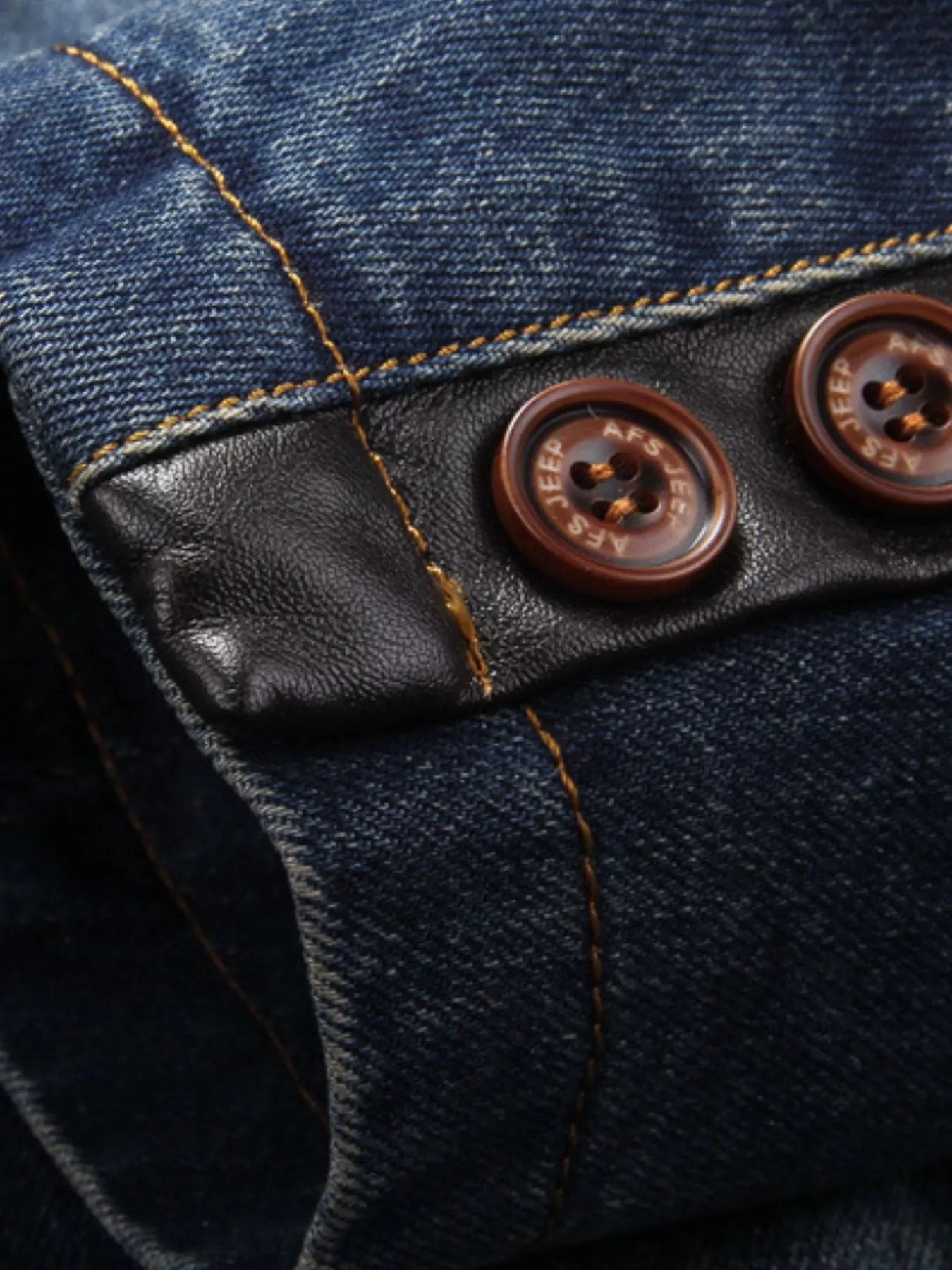 Men's Plus Size Lapel Collar Button Up Denim Blazer