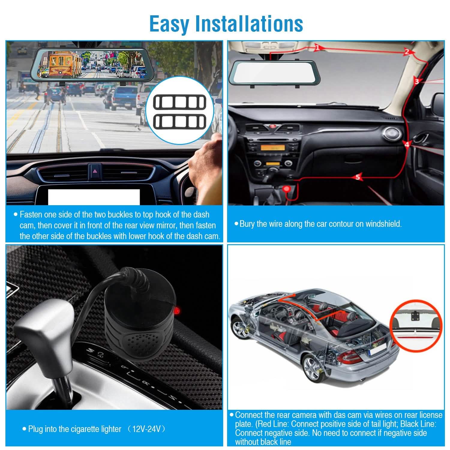FHD 1080P Car DVR Dash Camera with G-Sensor