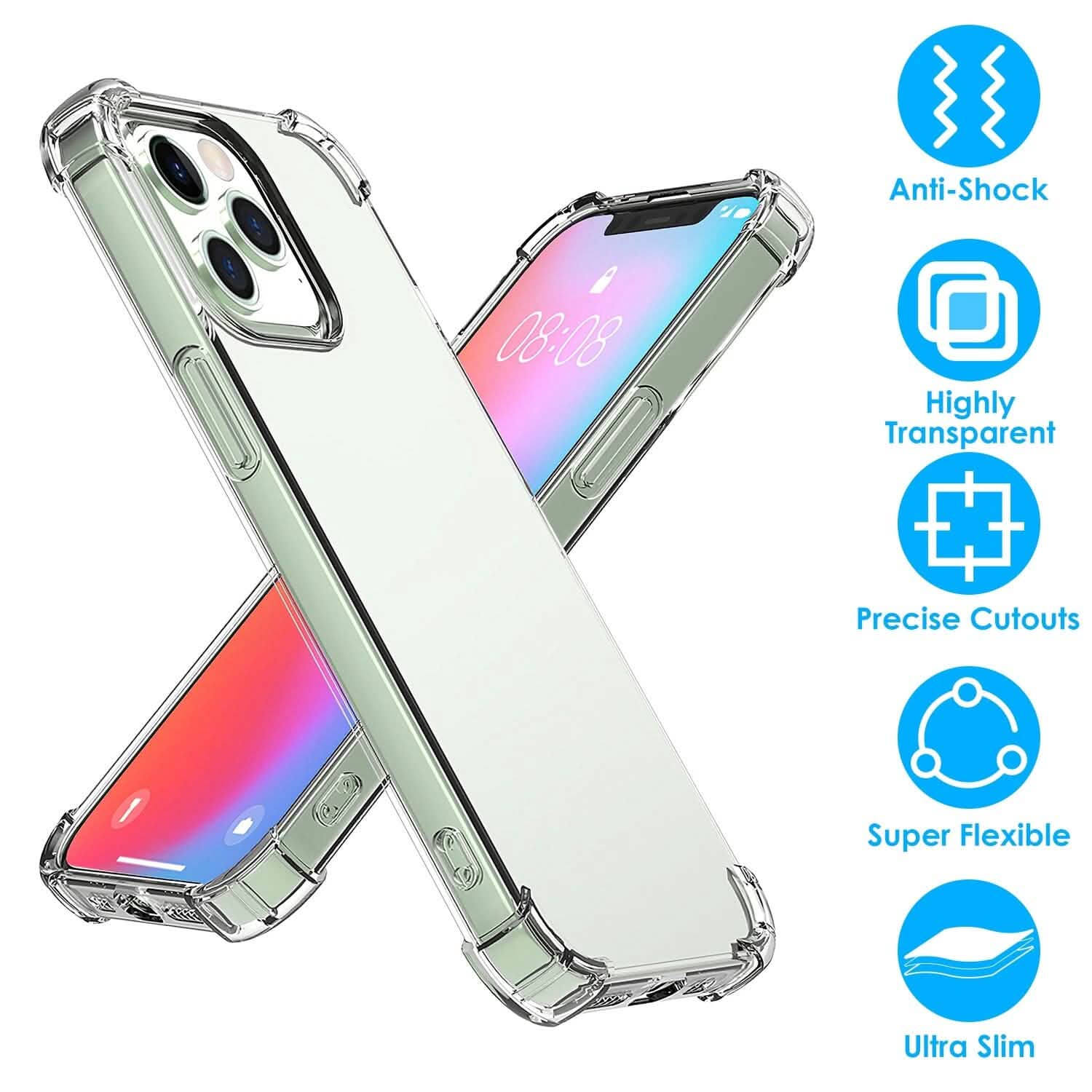 iPhone Shockproof Clear Phone Case Soft TPU