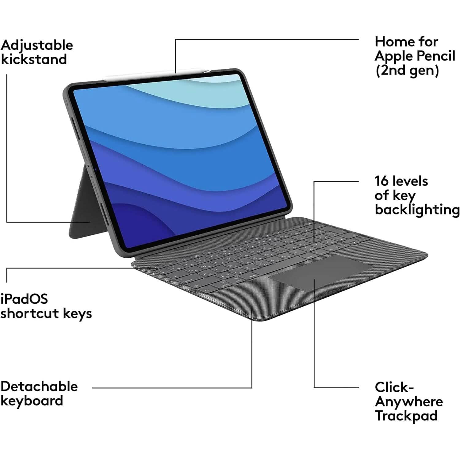 Logitech Combo Touch Keyboard Folio for iPad Pro 12.9