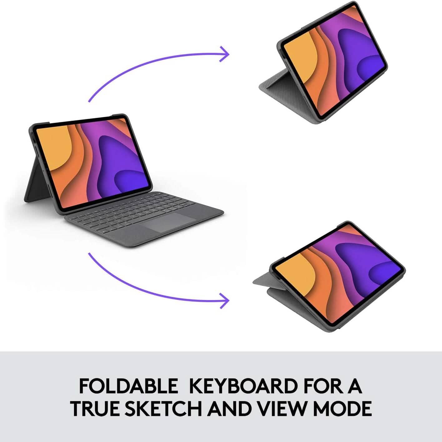 Logitech Folio Touch iPad Keyboard Case with Trackpad and Smart Connector for iPad Air (4th Generation) – Graphite Apple Exclusive