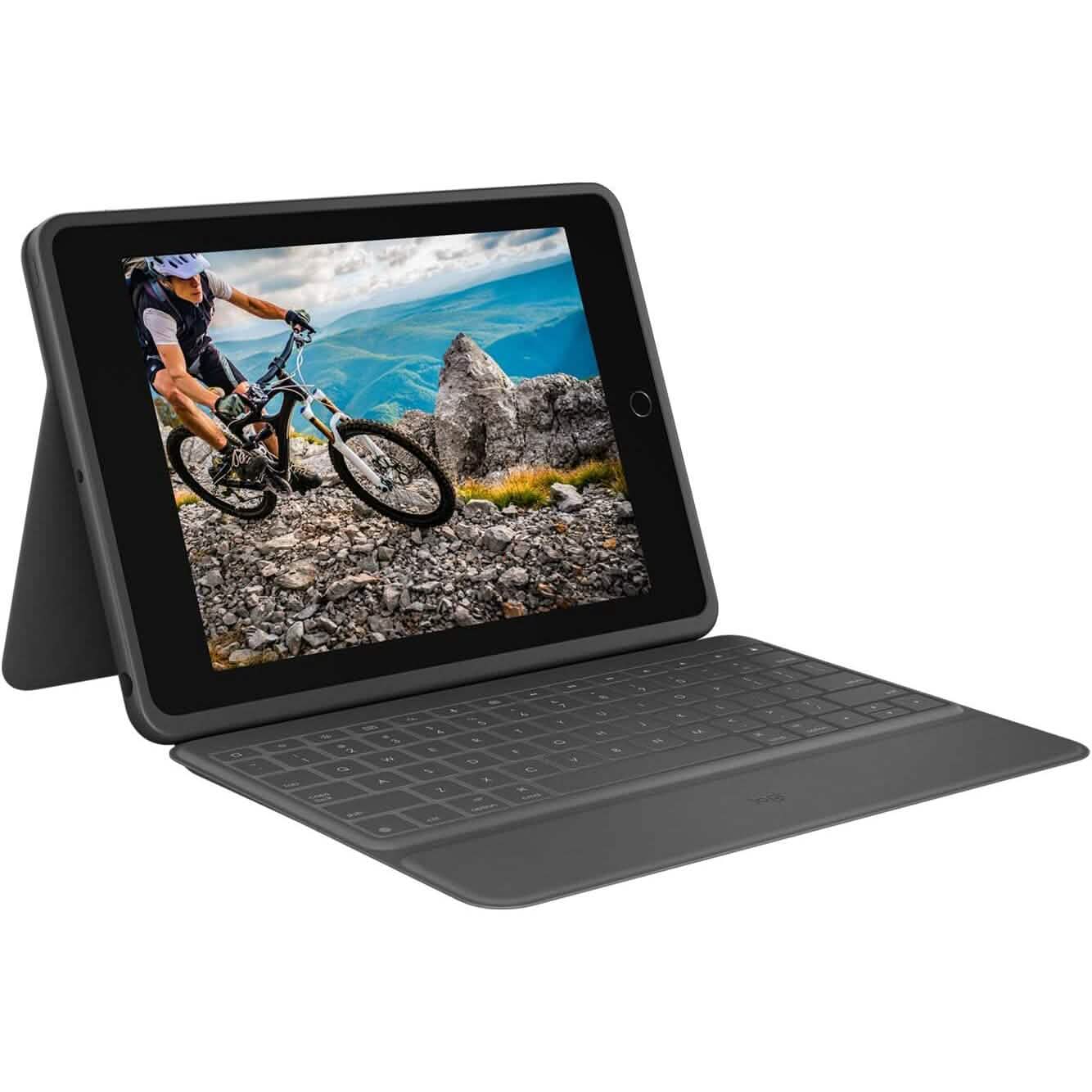 Logitech Rugged Folio - iPad (7th, 8th & 9th Generation) Protective Keyboard Case