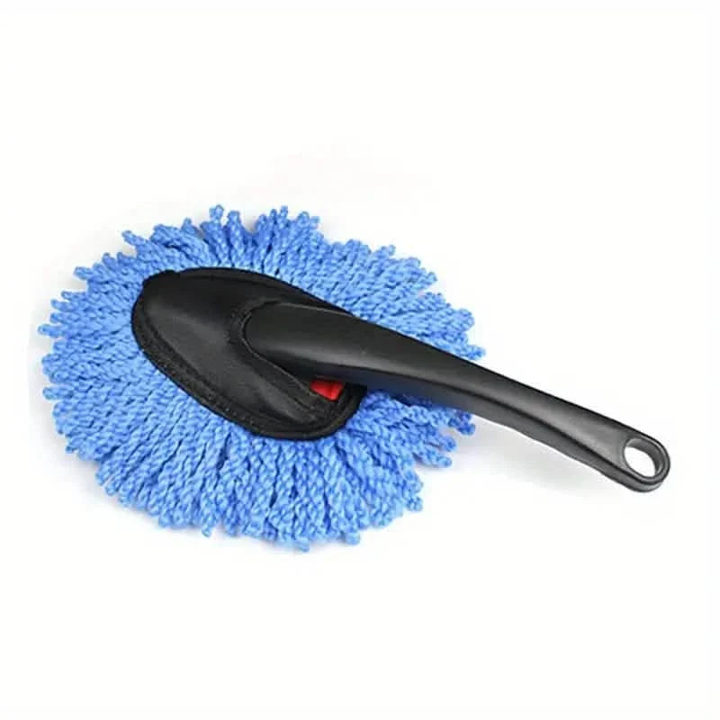 Microfiber Car Duster with Plastic Handle - Interior Cleaning Brush