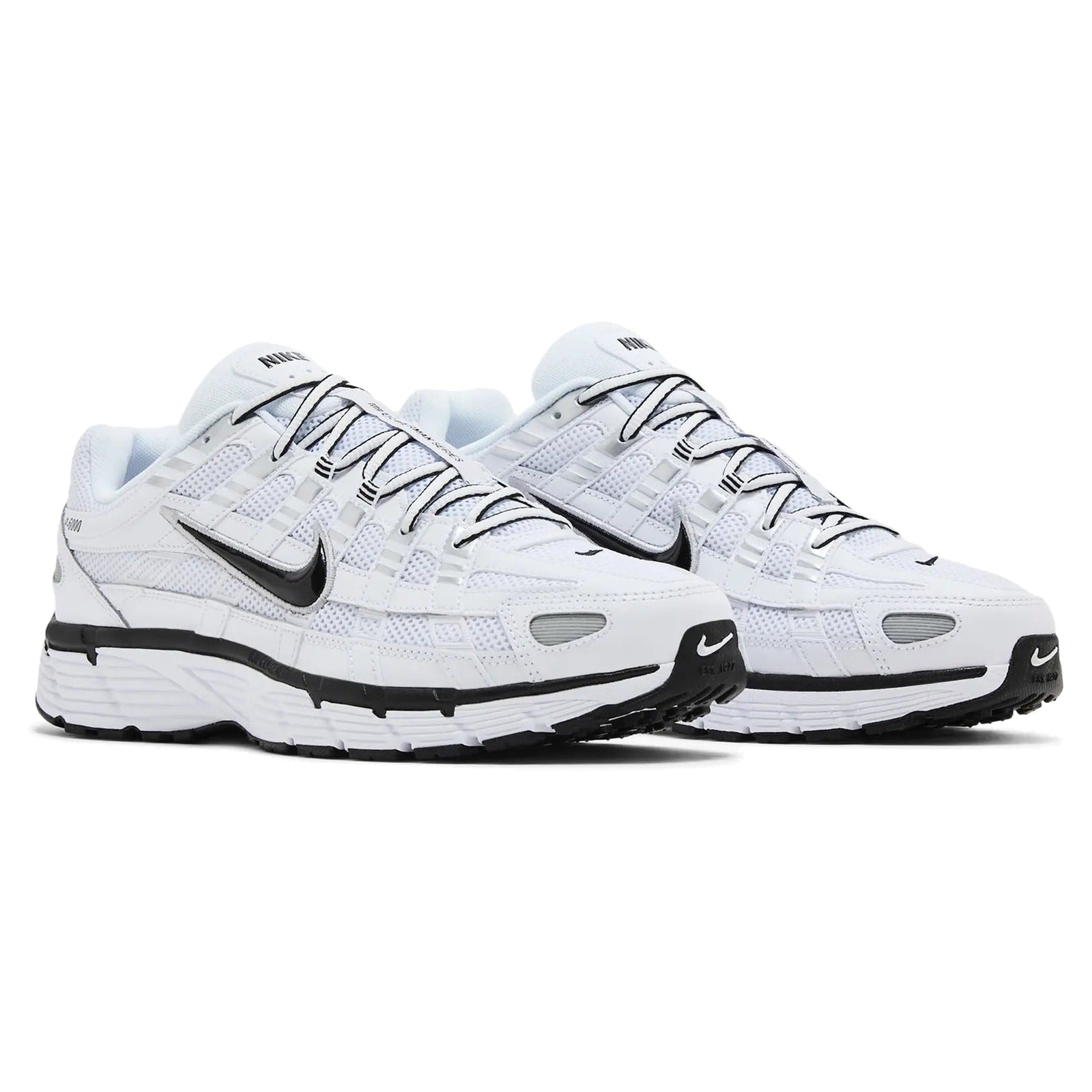 Nike P-6000 White Metallic Silver Black