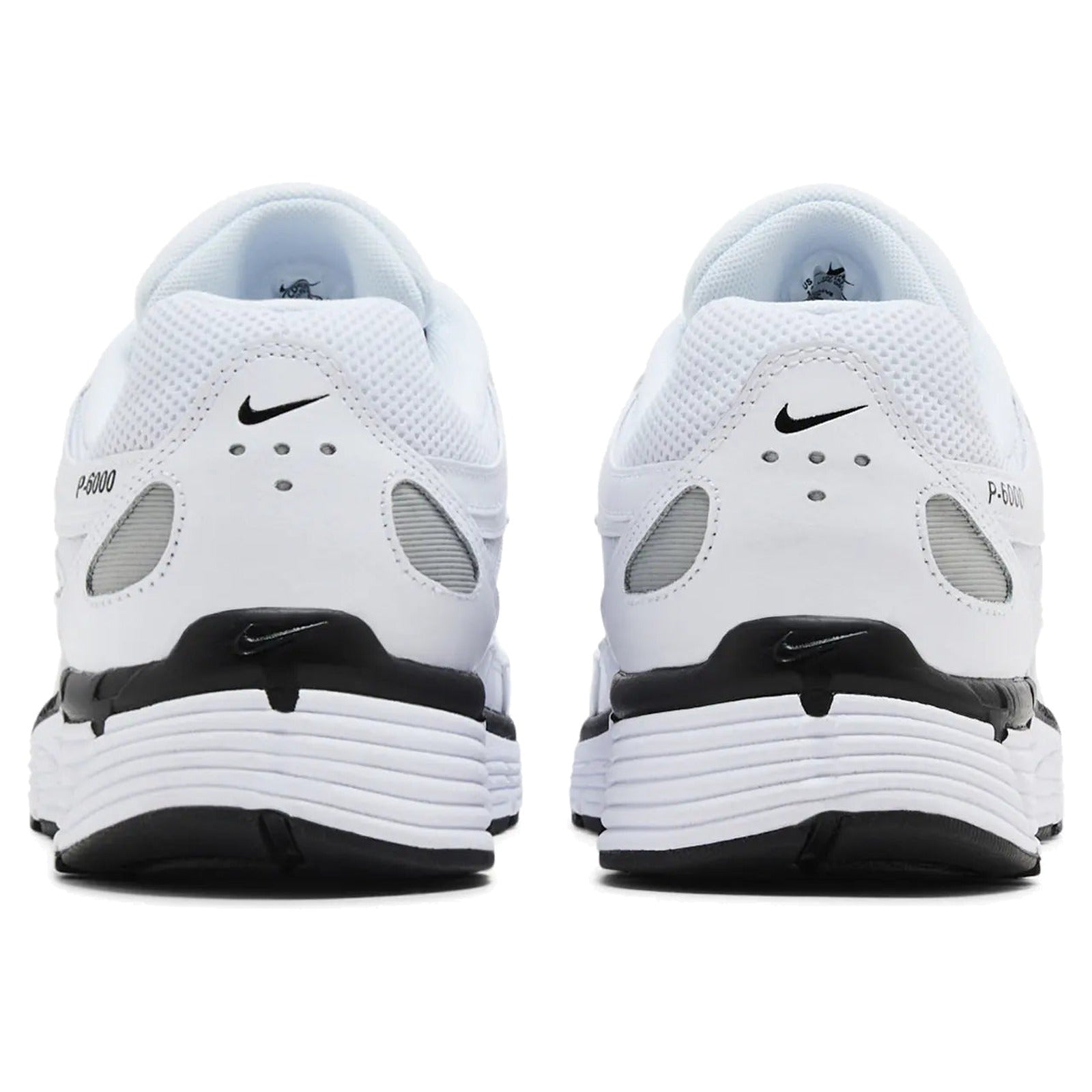 Nike P-6000 White Metallic Silver Black