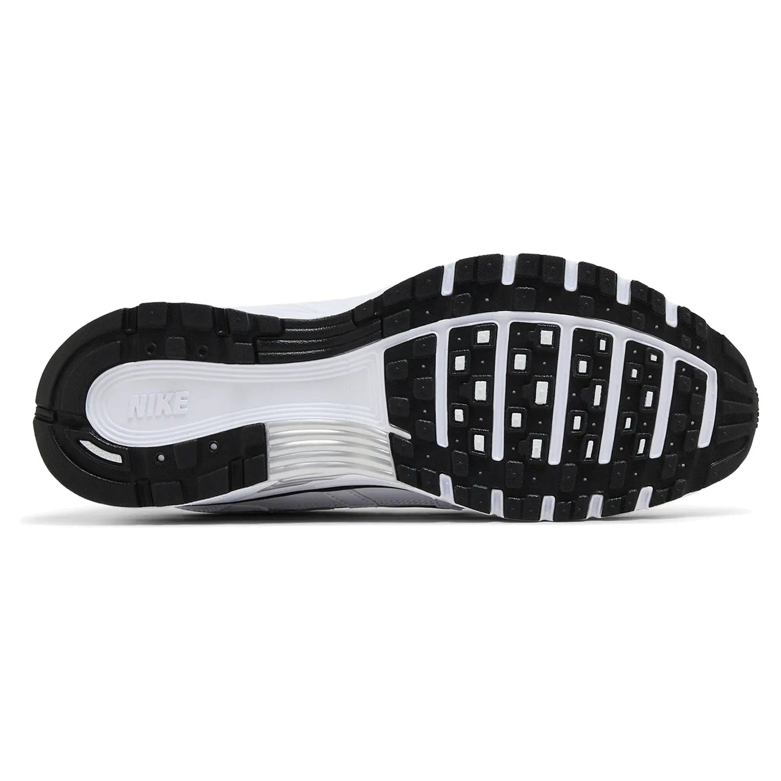 Nike P-6000 White Metallic Silver Black