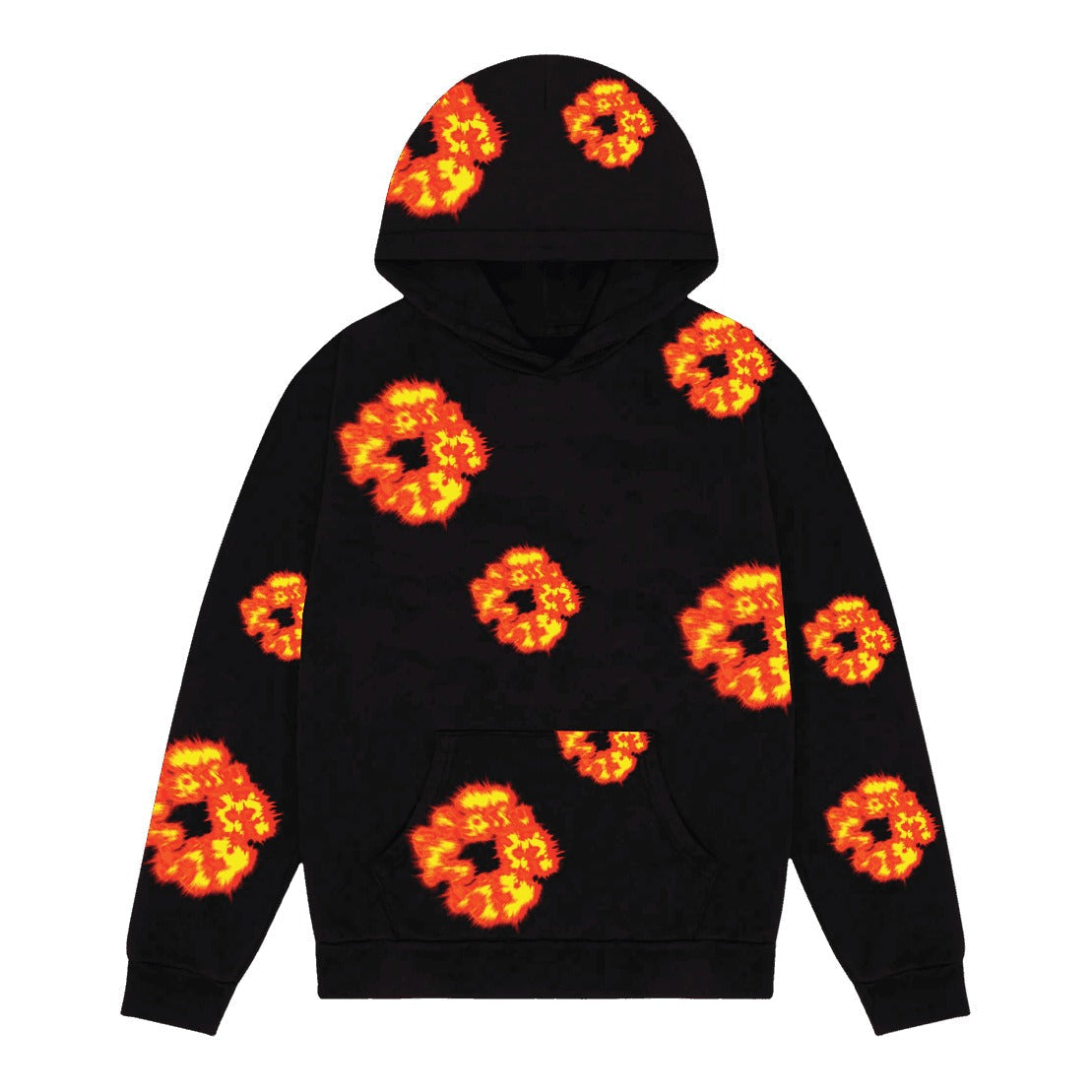 Offset Tears The Cotton Wreath Sweatshirt Black