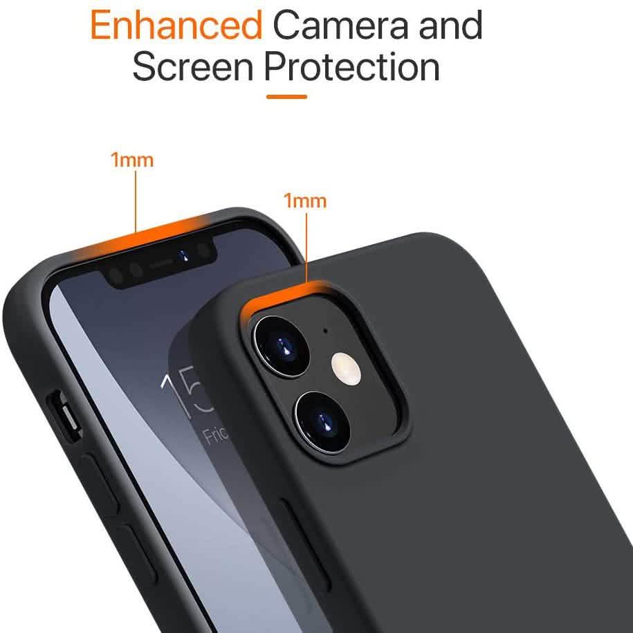 Rubber Case for iPhone 12 and iPhone 12 Pro Case 6.1 inch