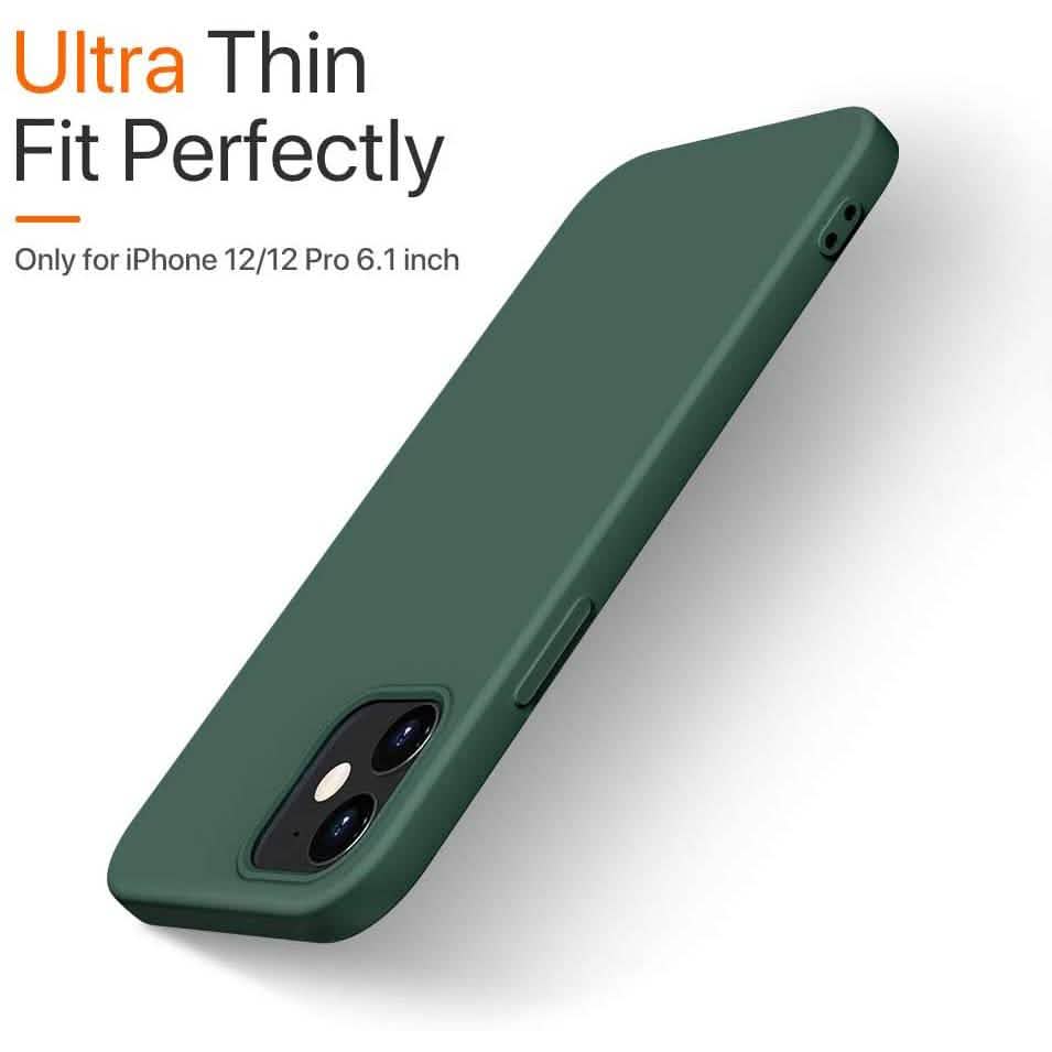 Rubber Case for iPhone 12 and iPhone 12 Pro Case 6.1 inch
