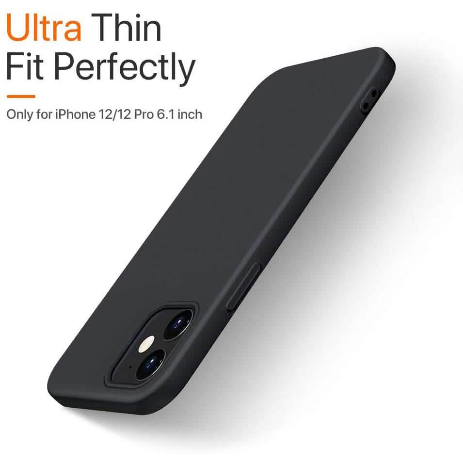 Rubber Case for iPhone 12 and iPhone 12 Pro Case 6.1 inch