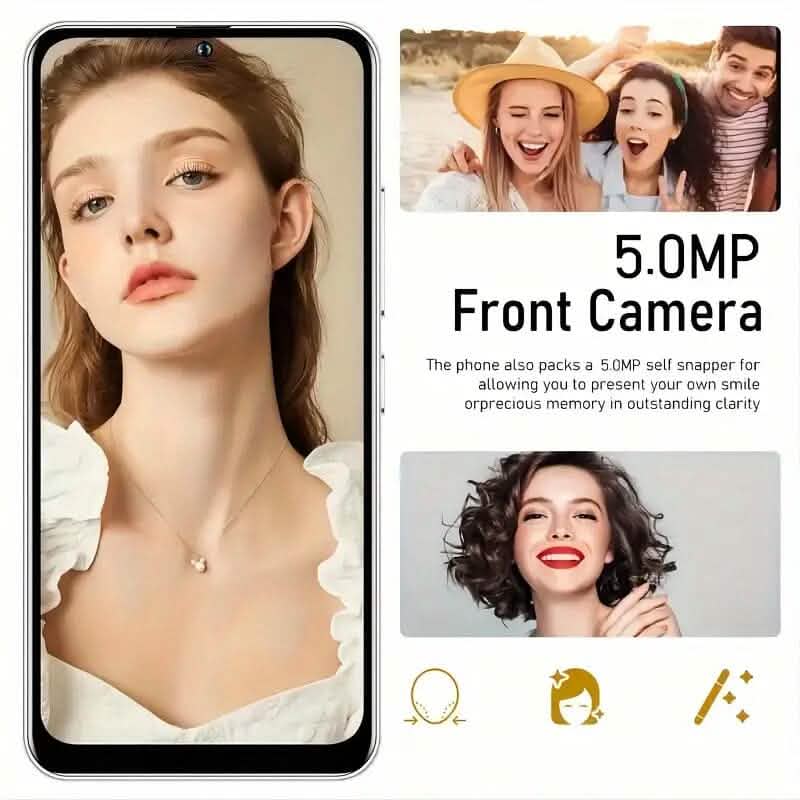 Unlocked Smartphone 4GB 64GB Large 6.6 inch HD Display Dual SIM 4G LTE